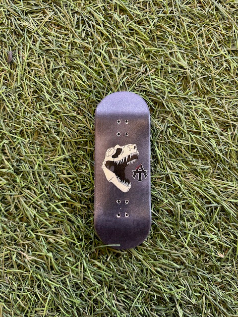Atown Skate Ultra Premium 34mm Fingerboard Deck Dino Skull