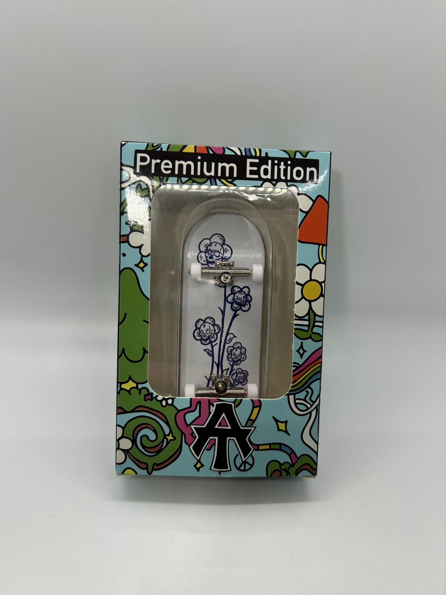 Atown Skate Premium Edition Fingerboard Flower Skulls