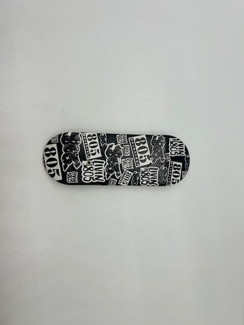 Atown Skate Ultra Premium 34mm Fingerboard Deck 805 Sticker Bomb